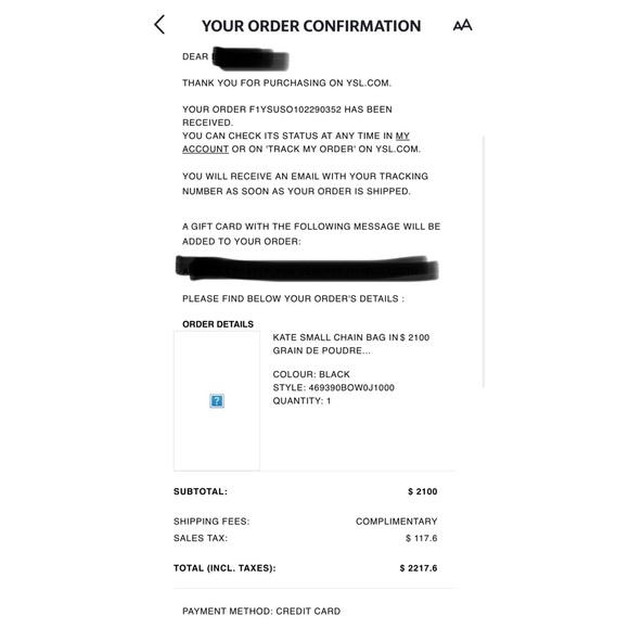 Yves Saint Laurent Kate Small crossbody bag in black - Picture 16 of 16